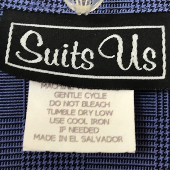 2 pc Suit Set Short Sleeve Zip Blazer and Skirt Business Purple - Picture 4 of 8